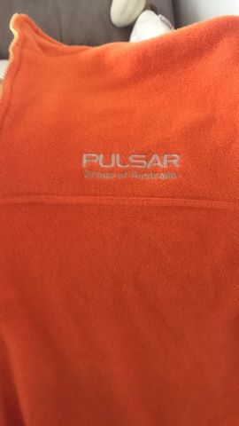 The actual Pulsar Group of Australia jumper, still going more than 20 years later